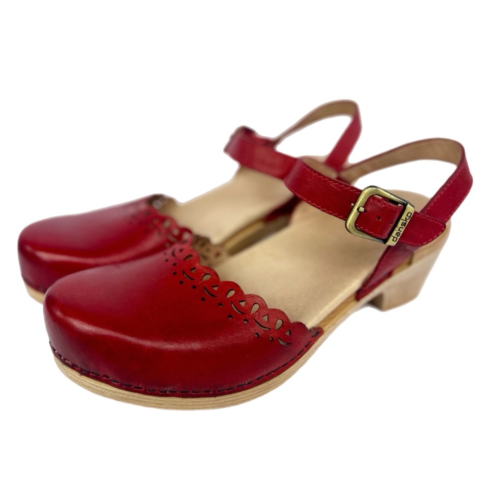 DANSKO Marta Red Leather Mary Jane Shoes– Women’s EU 40 US 9